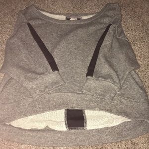 Grey crop top